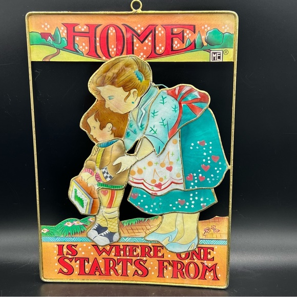 RARE VINTAGE 1998 MARY ENGELBREIT 8" x 6" METAL WALL HANGING Sun Catcher A - Picture 6 of 6